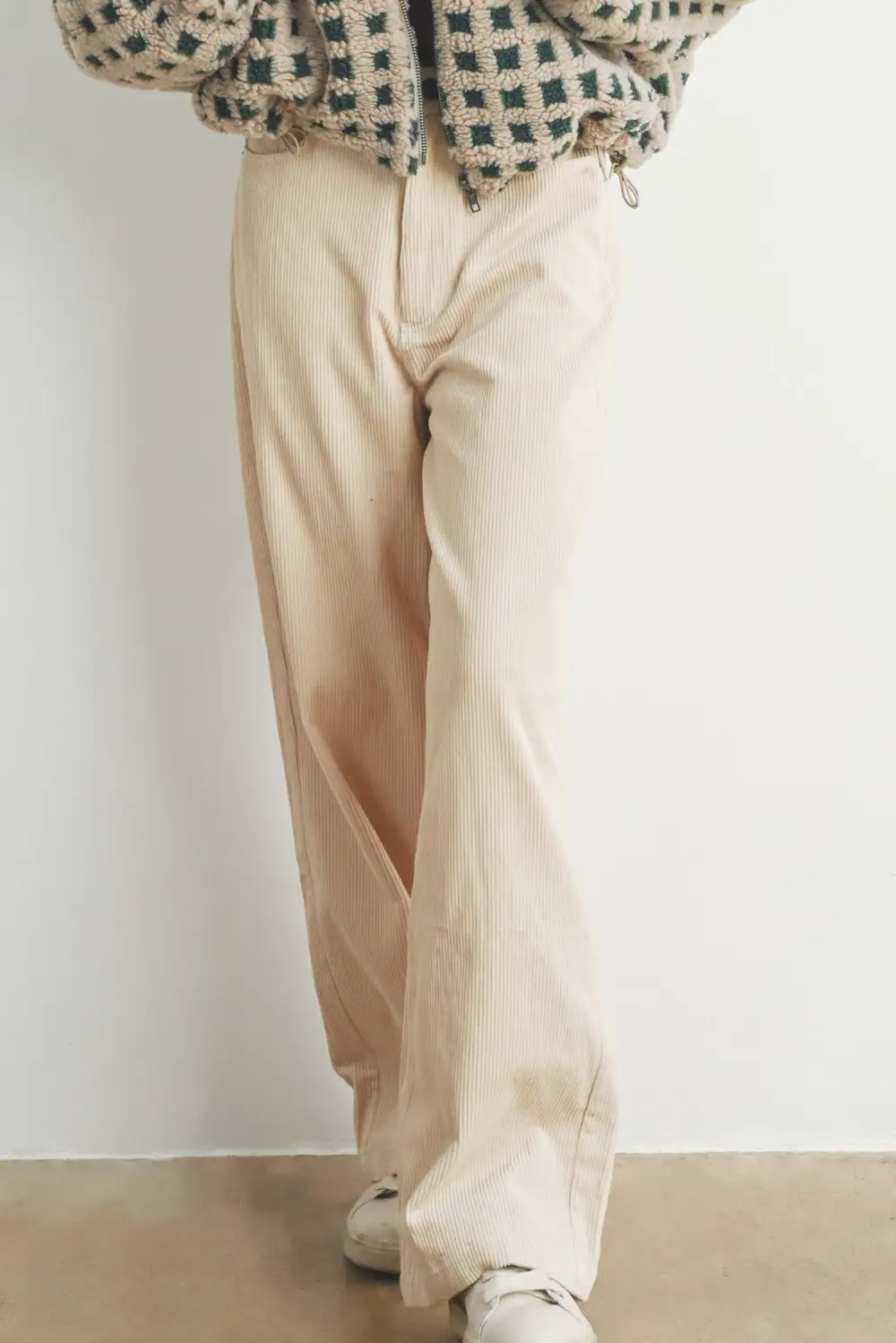 Corduroy Straight Leg Pants