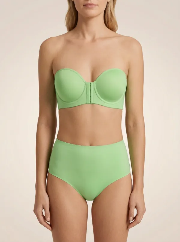 Women's Defined-Shape Front-Closure Strapless Bra