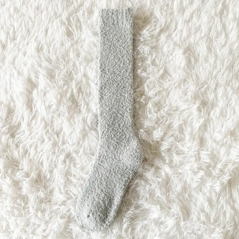 Thick Coral Fleece Leg Warmers