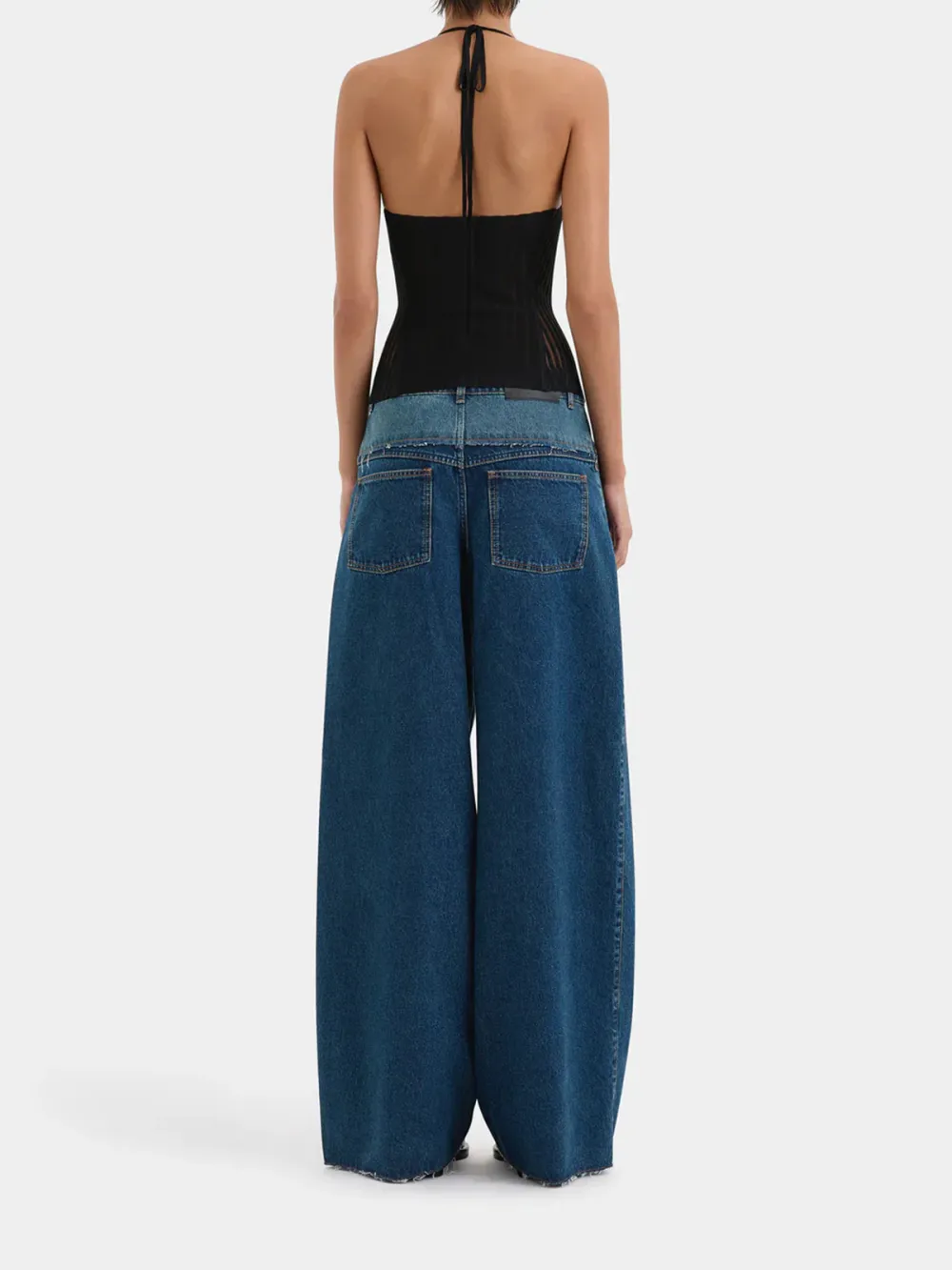 Casual Style Wide Leg Jean Indigo