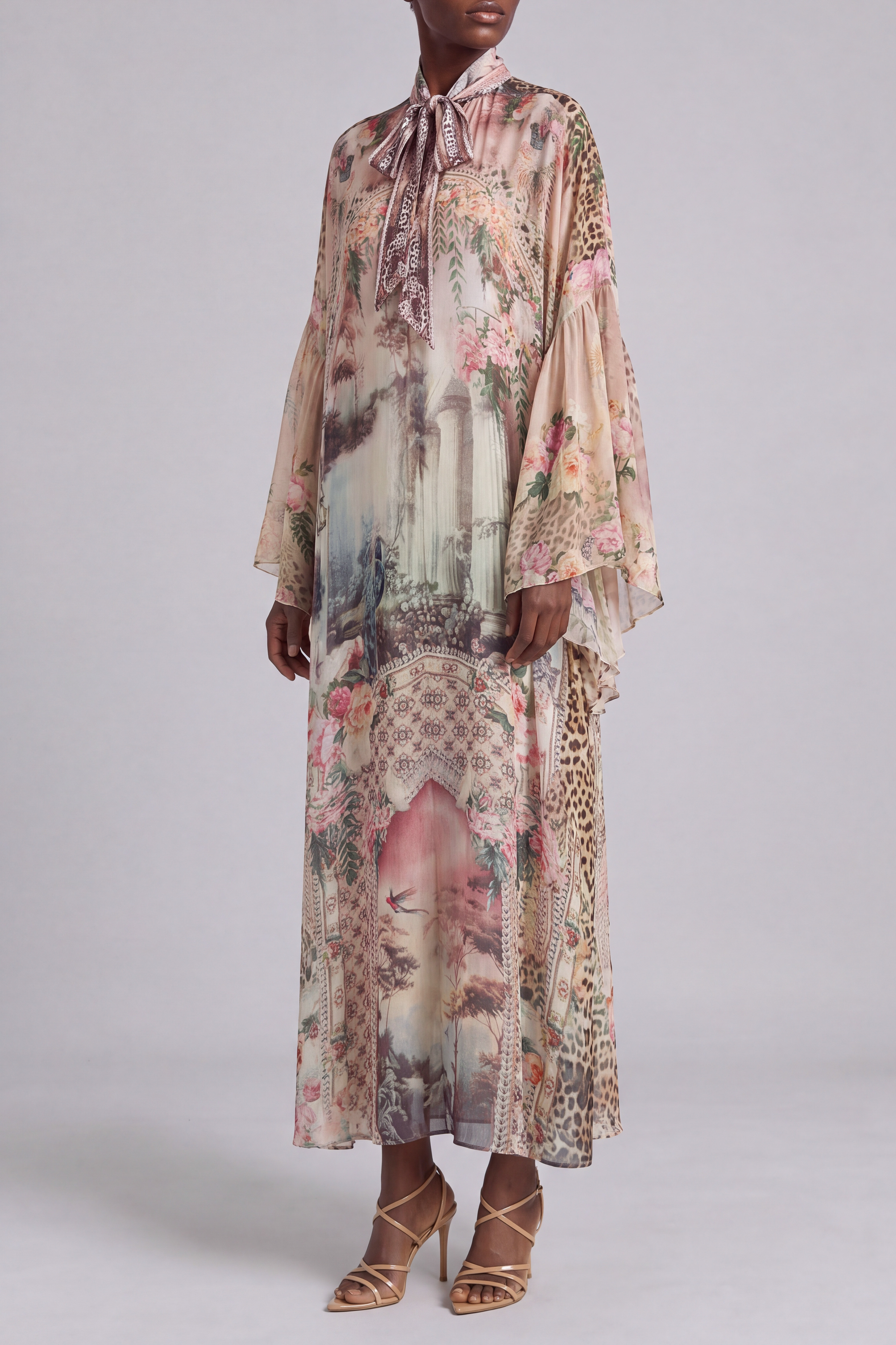 Printed Midi Dress