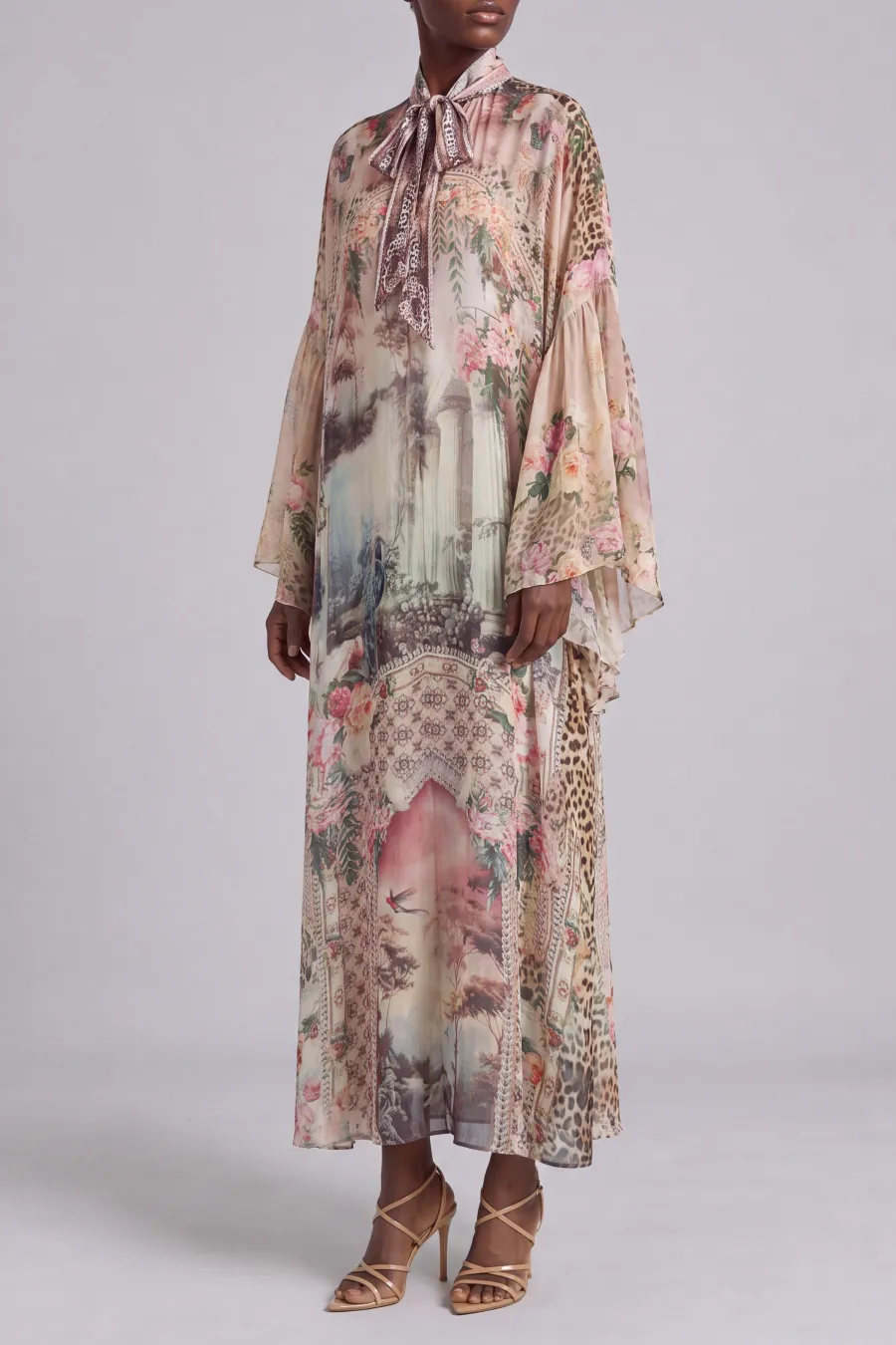 Printed Midi Dress