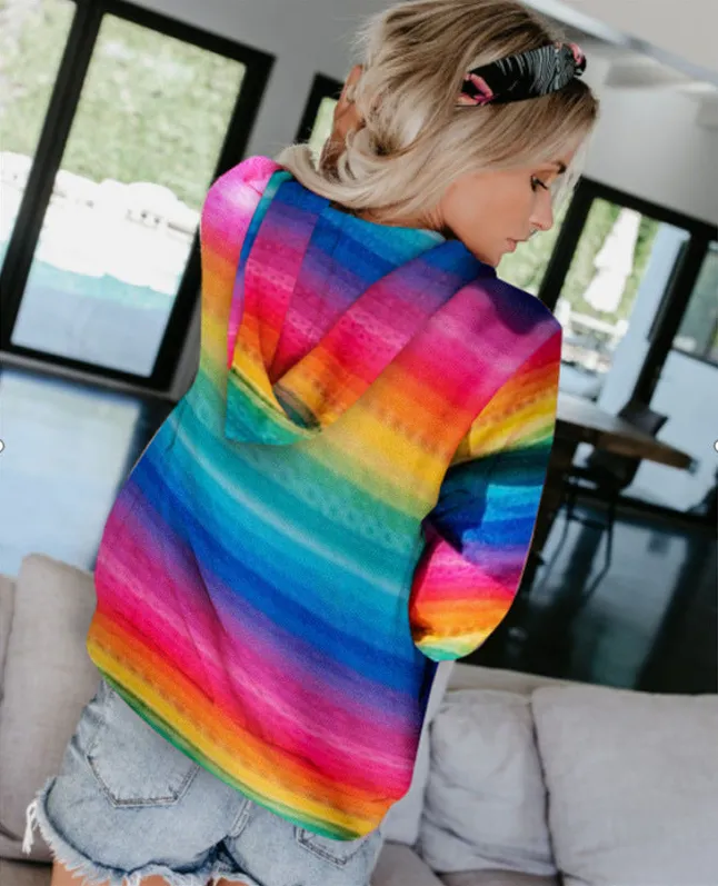 Hooded Zip Sweatshirt Coat Top