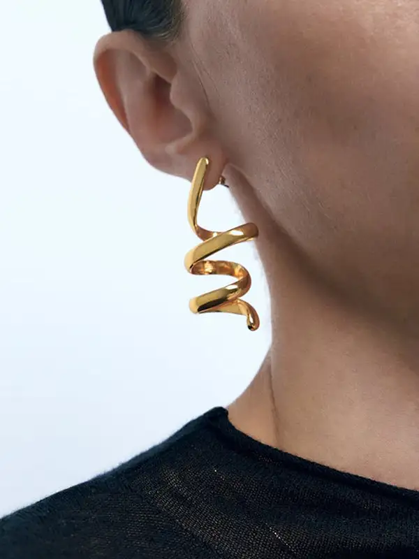 Modern Celestial Accent Earrings