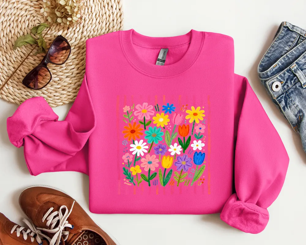 Wildflower Graphic Crewneck Sweatshirt