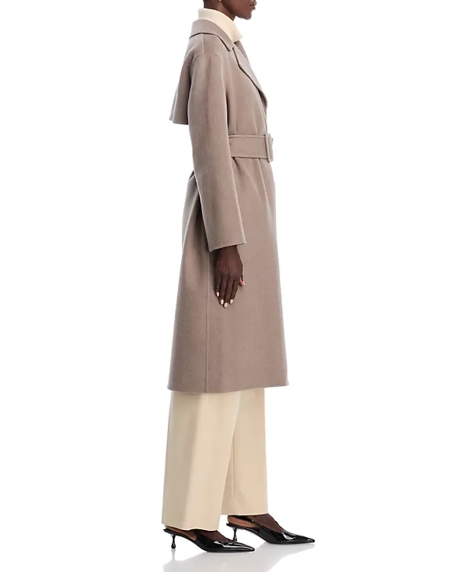 Cashmere Wrap Trench Coat