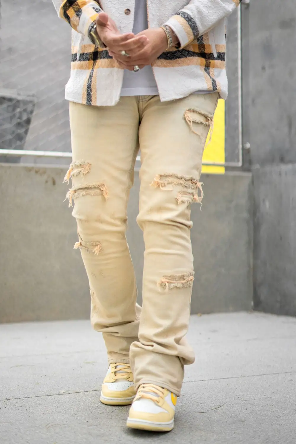 Men's Utility Flare Skinny Stacked Jeans
