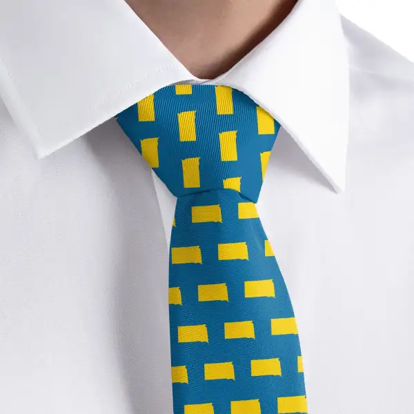 Timeless Outline Emblem Detail Necktie