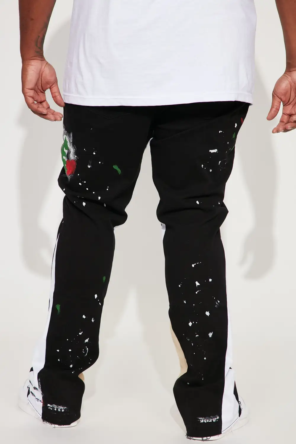 Art Graphic Slim Stacked Flared Pants