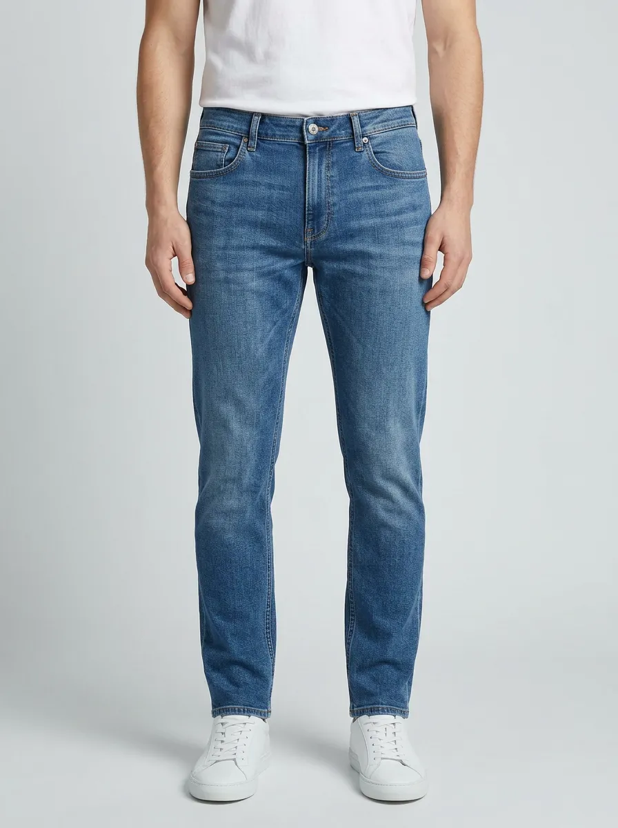 Easy Wear Straight Leg Flexible Fit Jeans