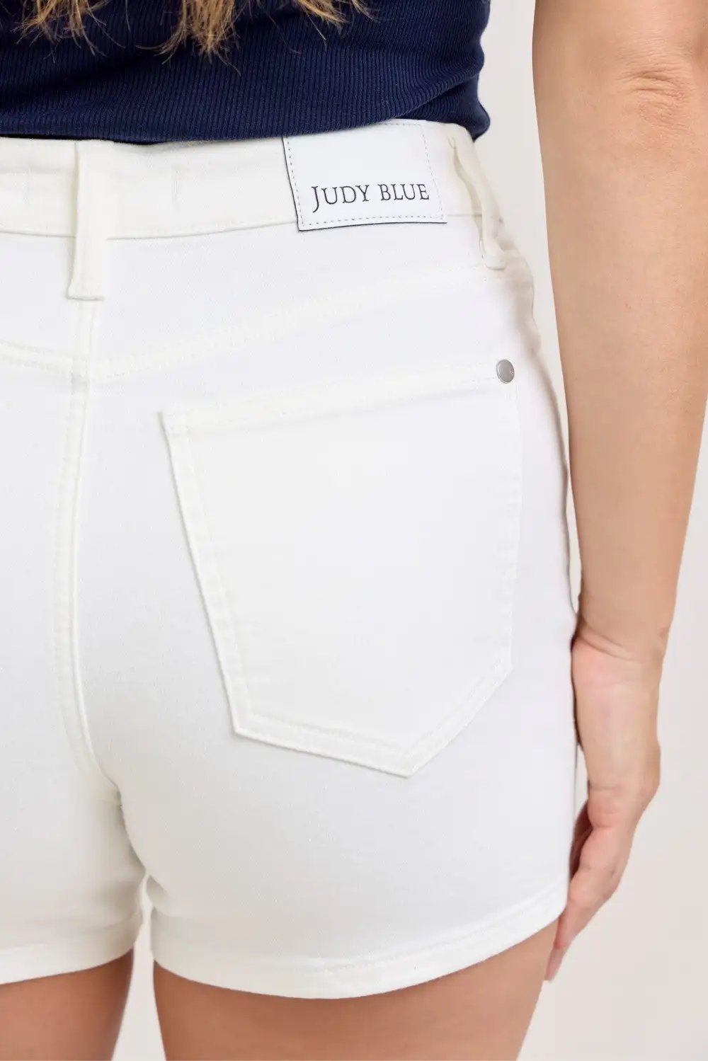 Full Size High-Waisted Slim Short Plus Size