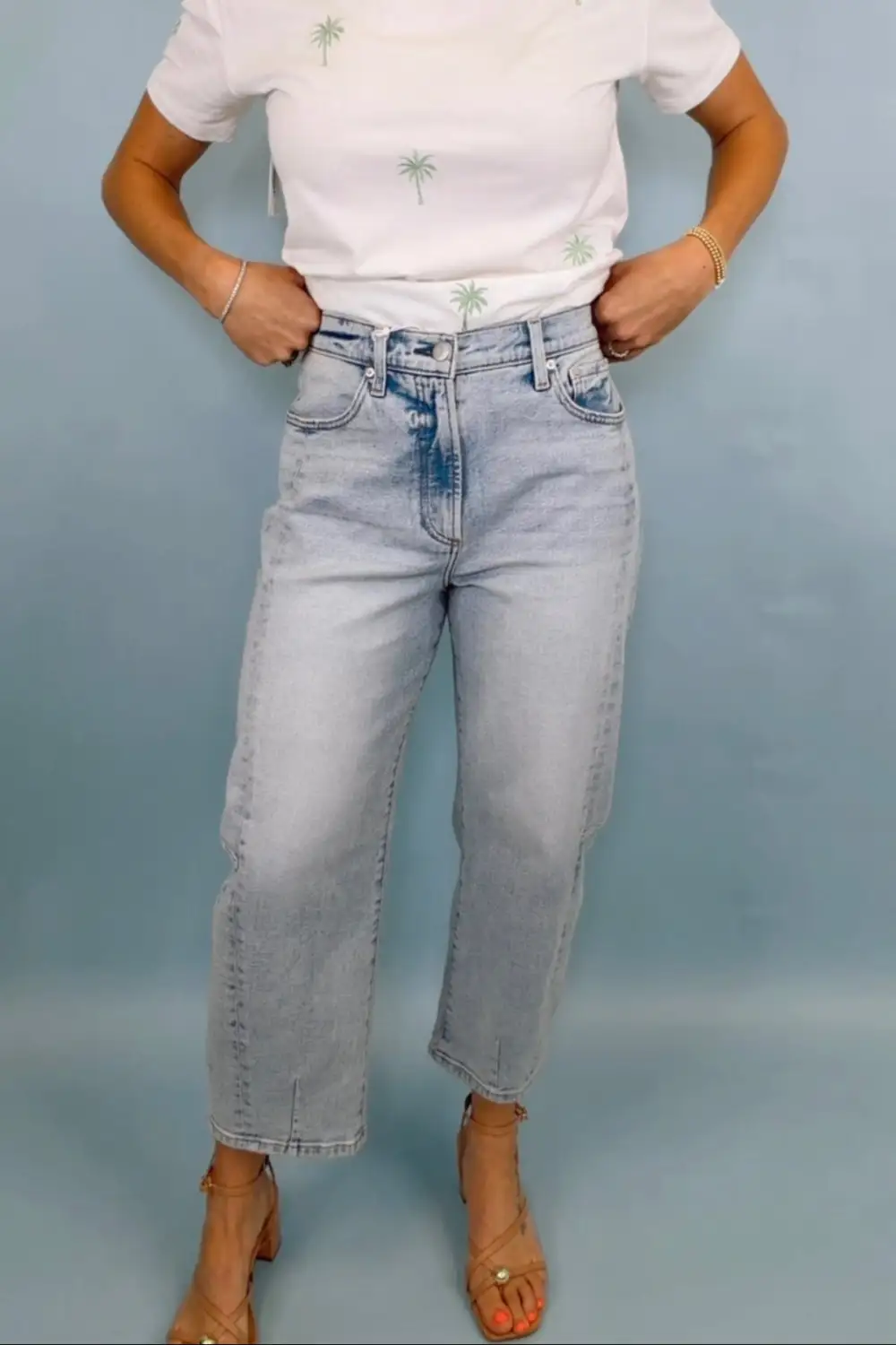 Denim Barrel Leg Jeans