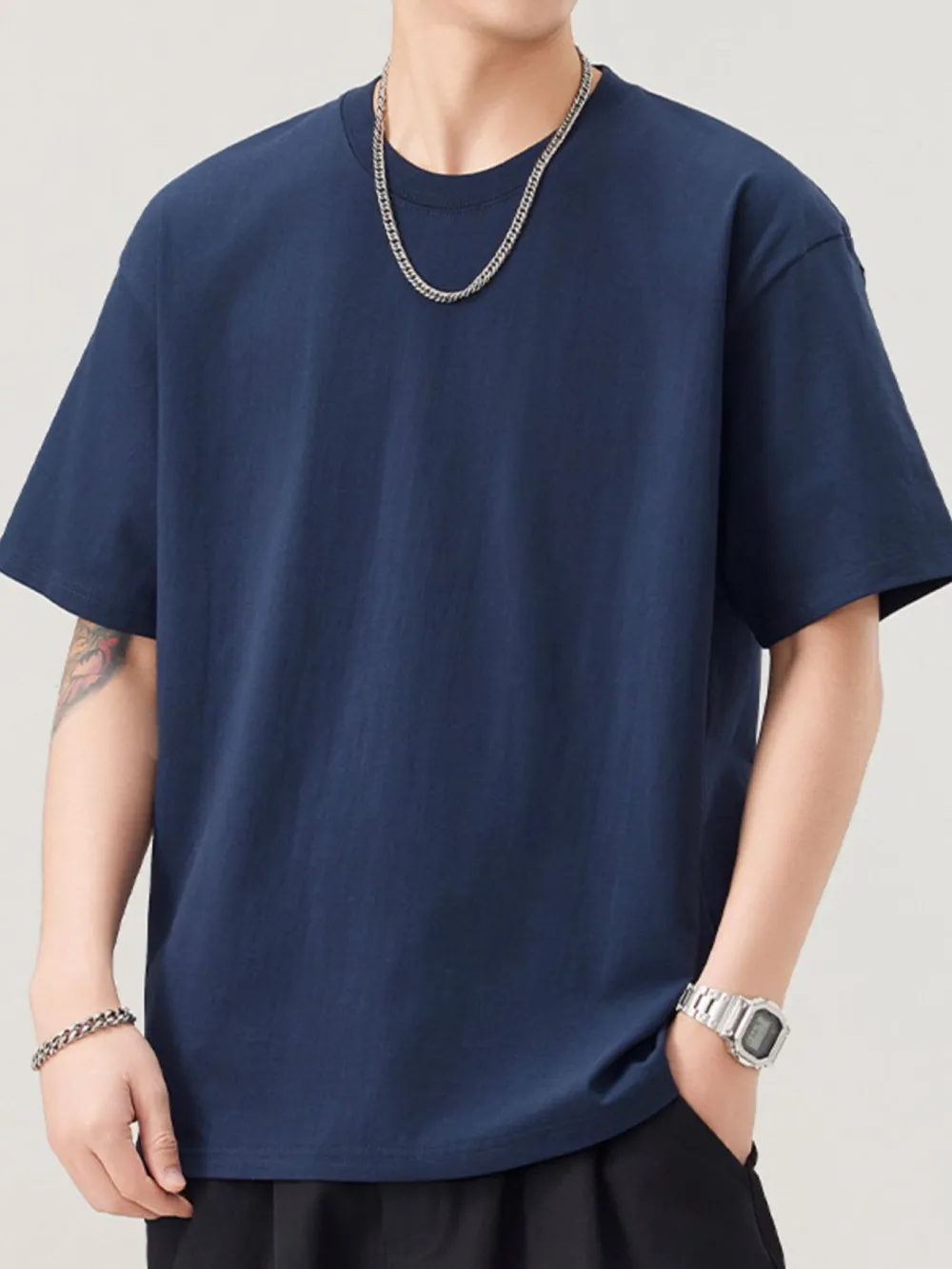 Polished Men's Casual Loose T-shirt