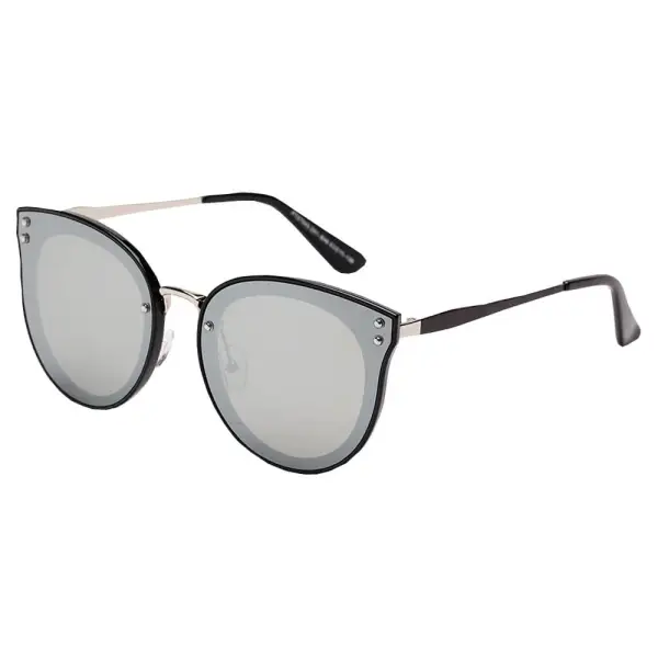 Round Polarized Cat-Eye Sunglasses
