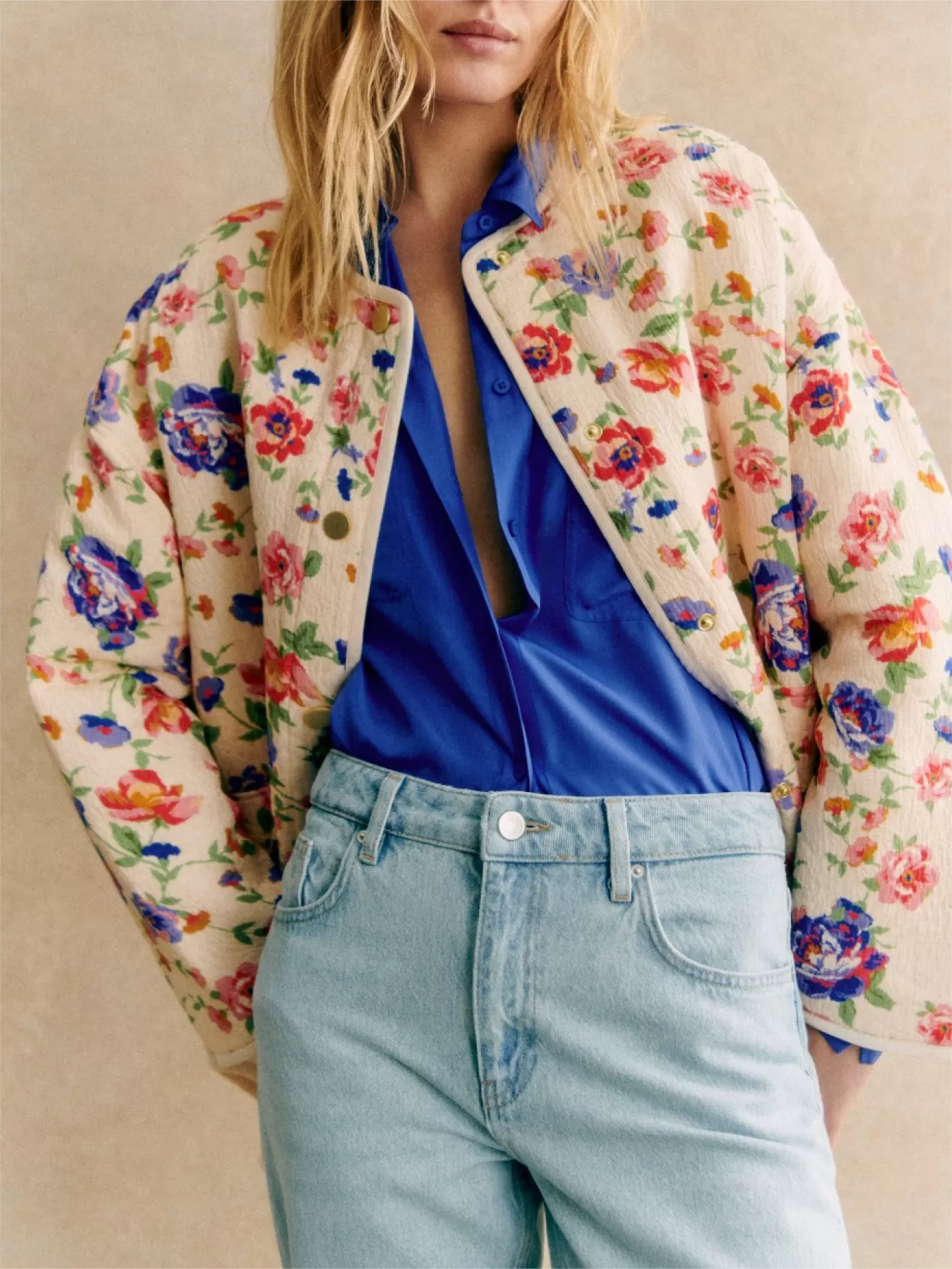Floral Print Lightweight Jacket