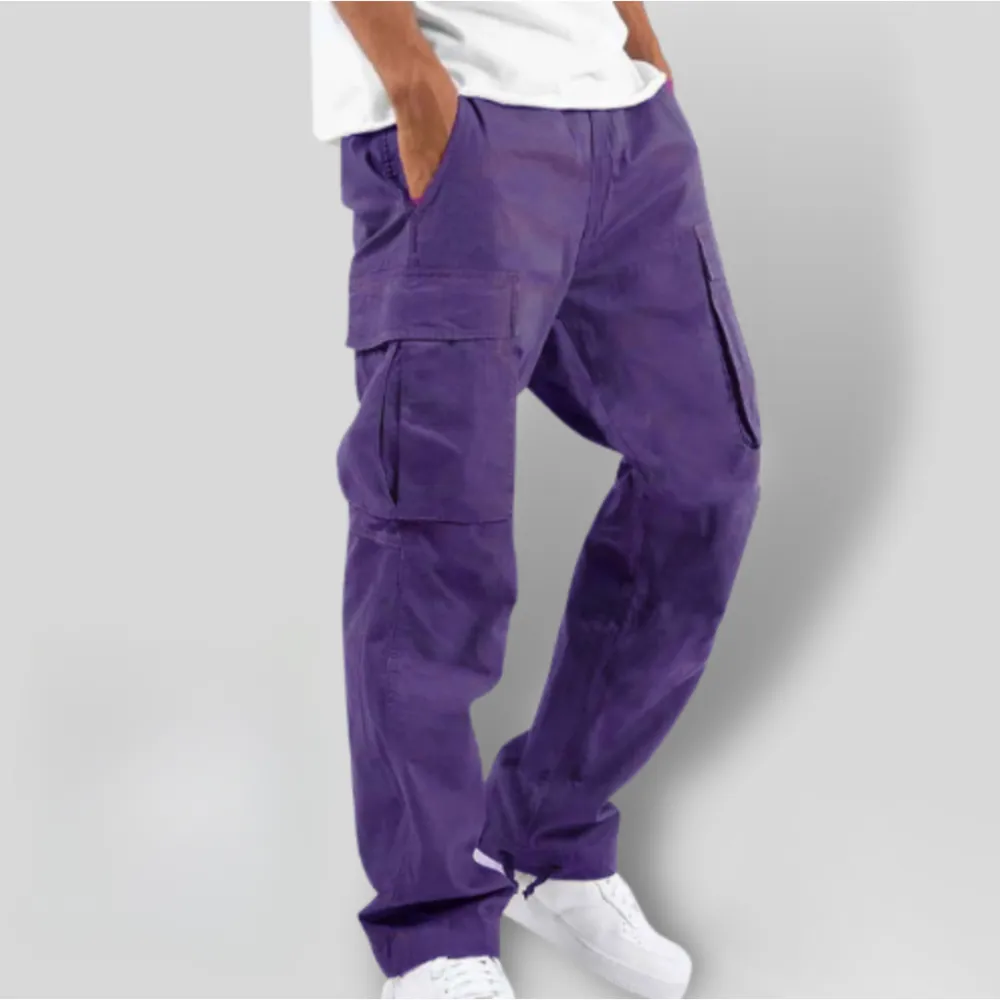 Men's Cargo Pants Relaxed Fit with Multiple Pockets