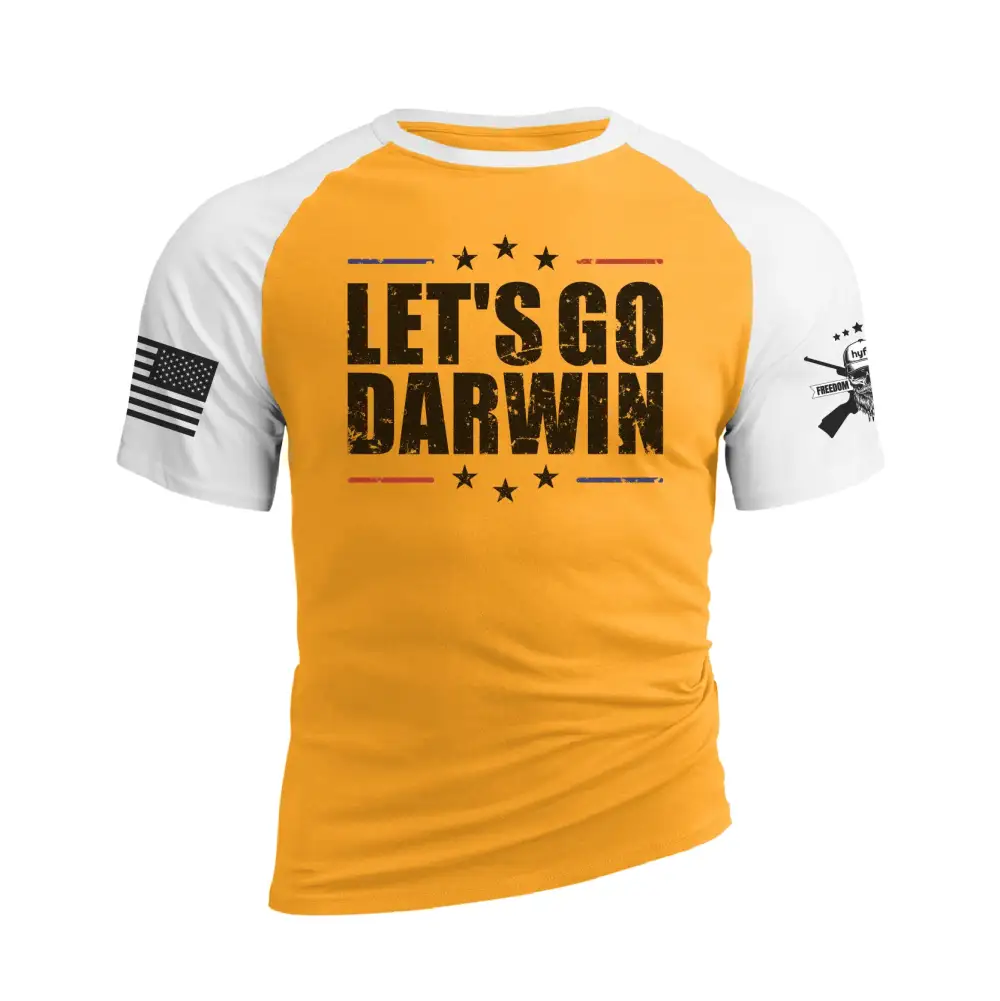 LETS GO DARWIN RAGLAN GRAPHIC TEE