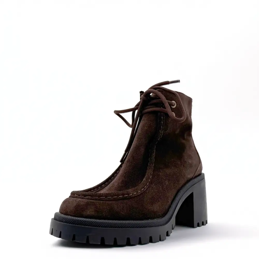 Suede Chunky Heel Ankle Boots