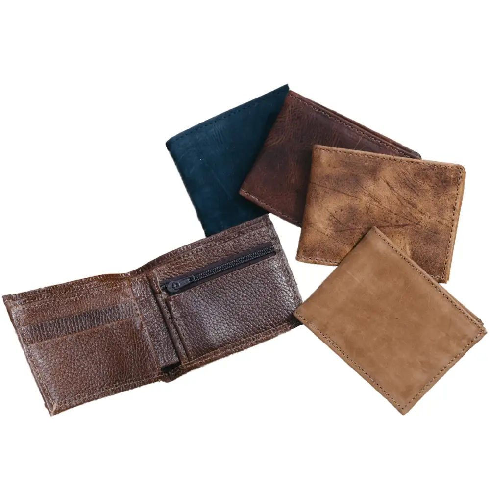 Coin Pocket Leather Wallet