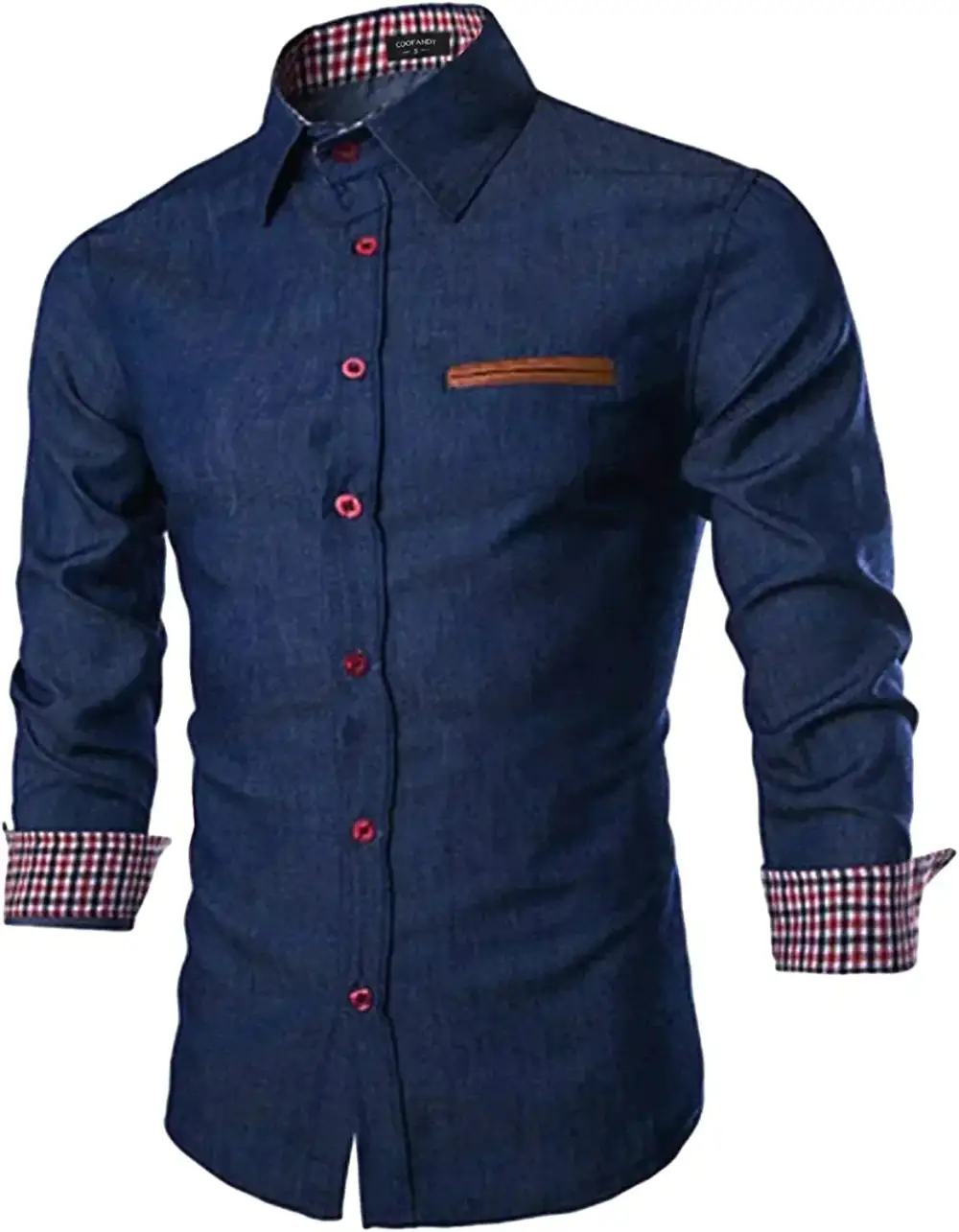 Casual Long Sleeve Button Denim Shirt