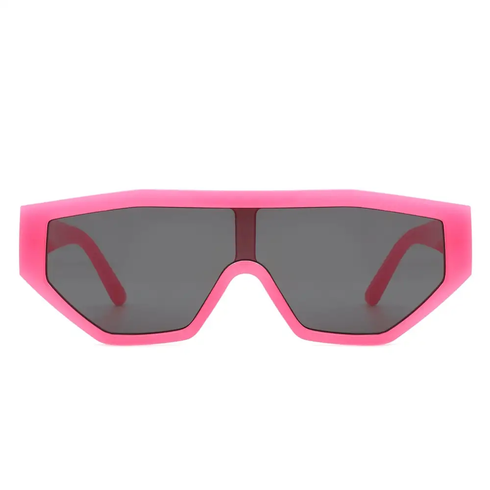 Statement Square Geometric Frame Sunglasses