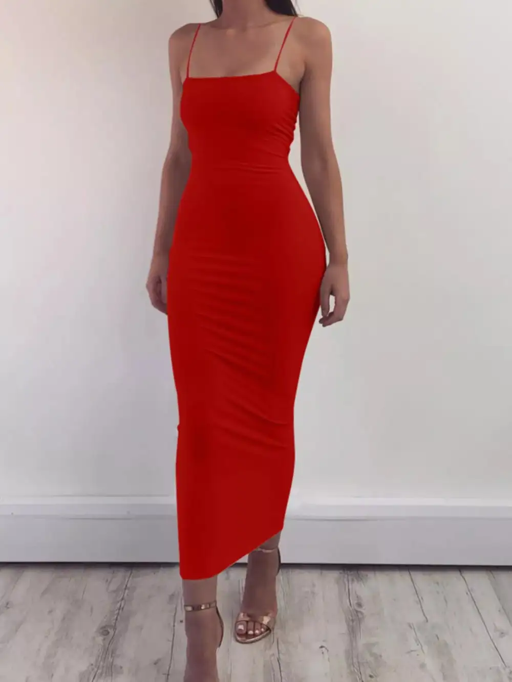 Lightweight Feel Sleeveless Midi Dress