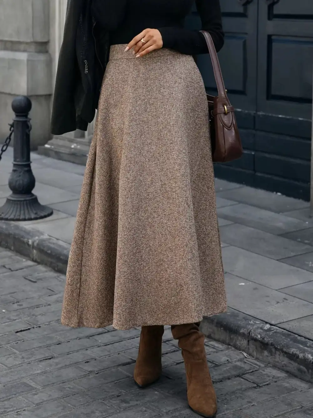 A-line Midi Skirt