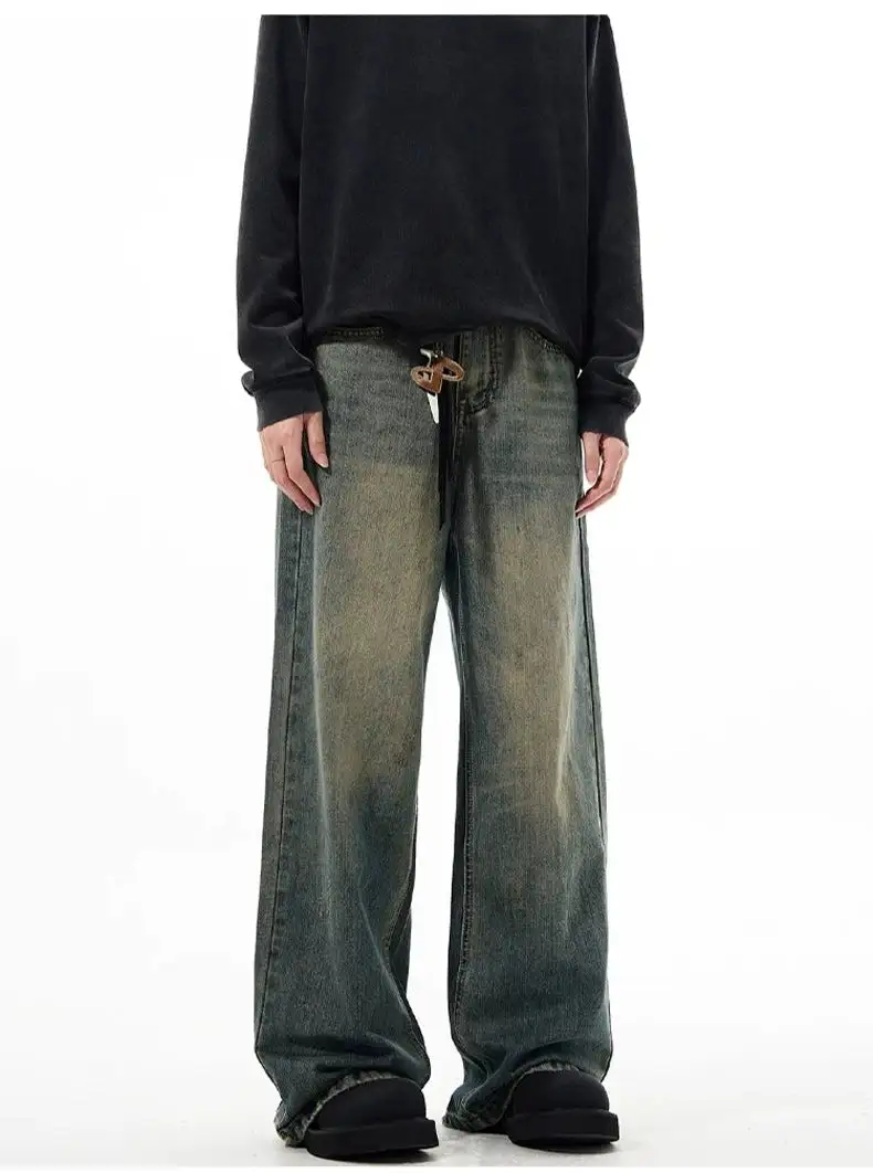 Vintage Flared Wide-Leg Jeans