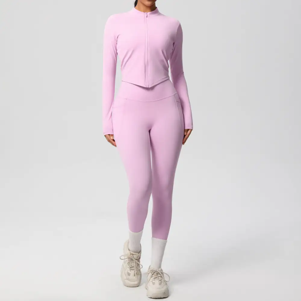 Long-Sleeve Yoga Two-Piece Activewear Active Set