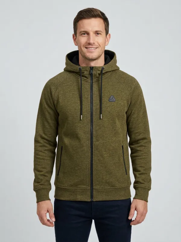 Athletic Zip-Up Hooded Active Look Men's Sport Jacket