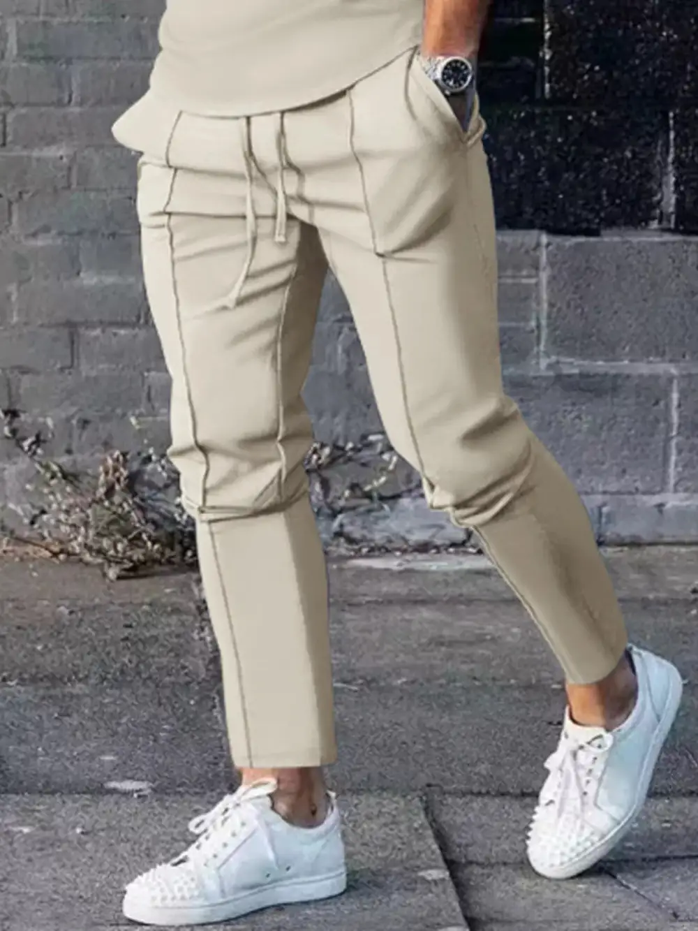 Refined Men's Full Size Casual Drawstring Pants Plus Size