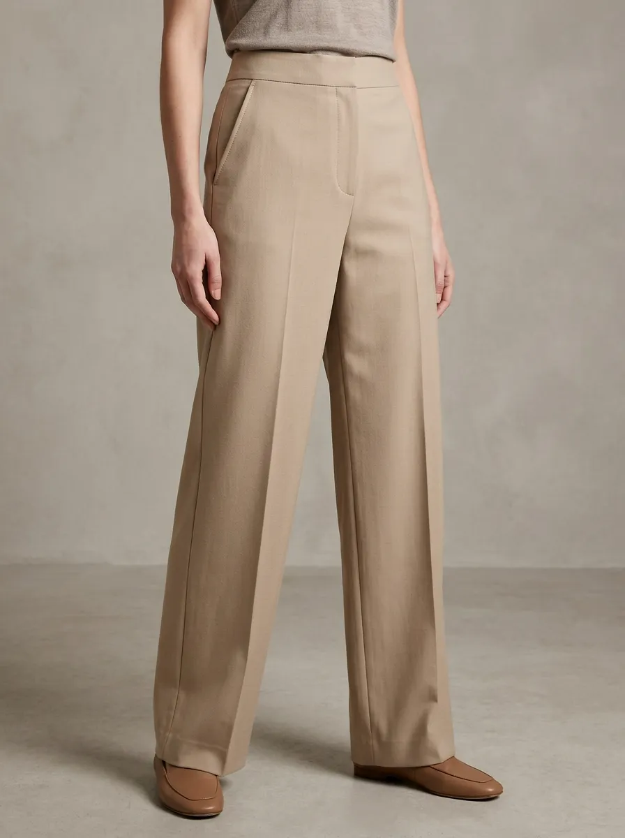 Elegant Tailored Wide-Leg Trousers