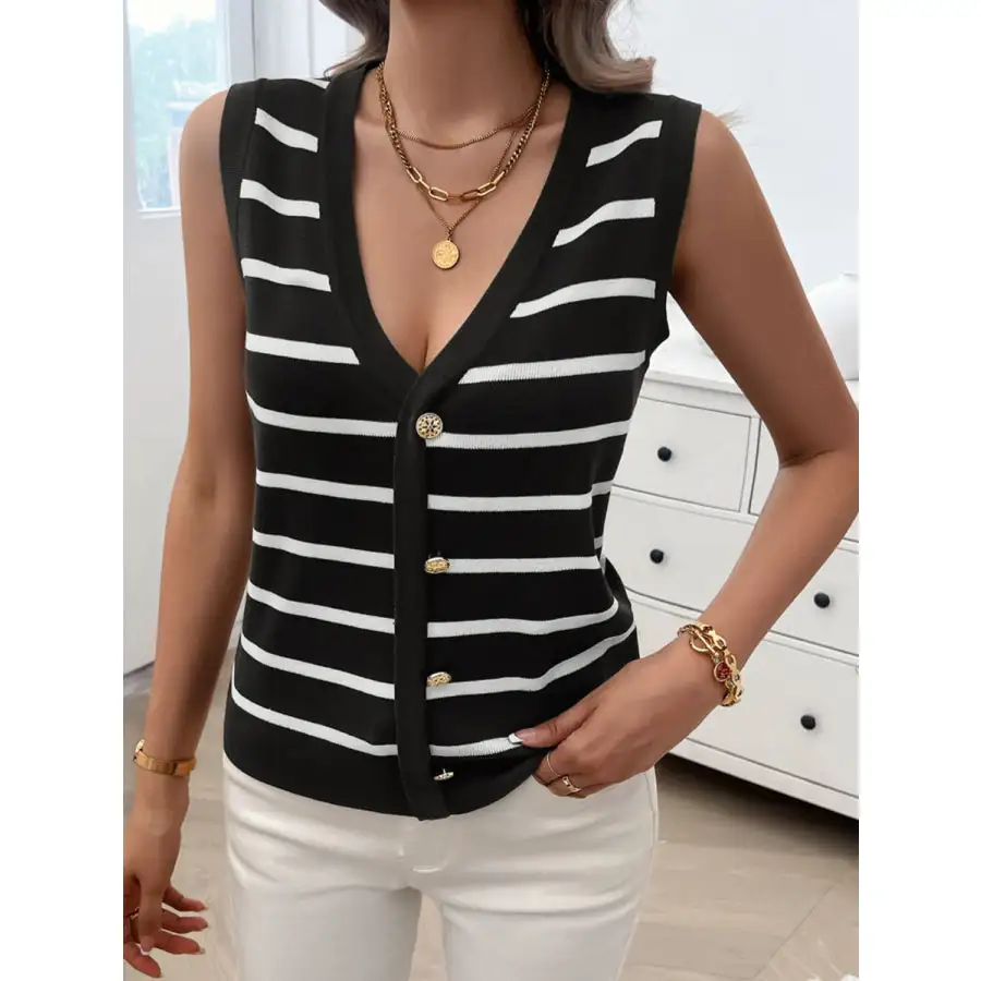 V Neck Knit Tank