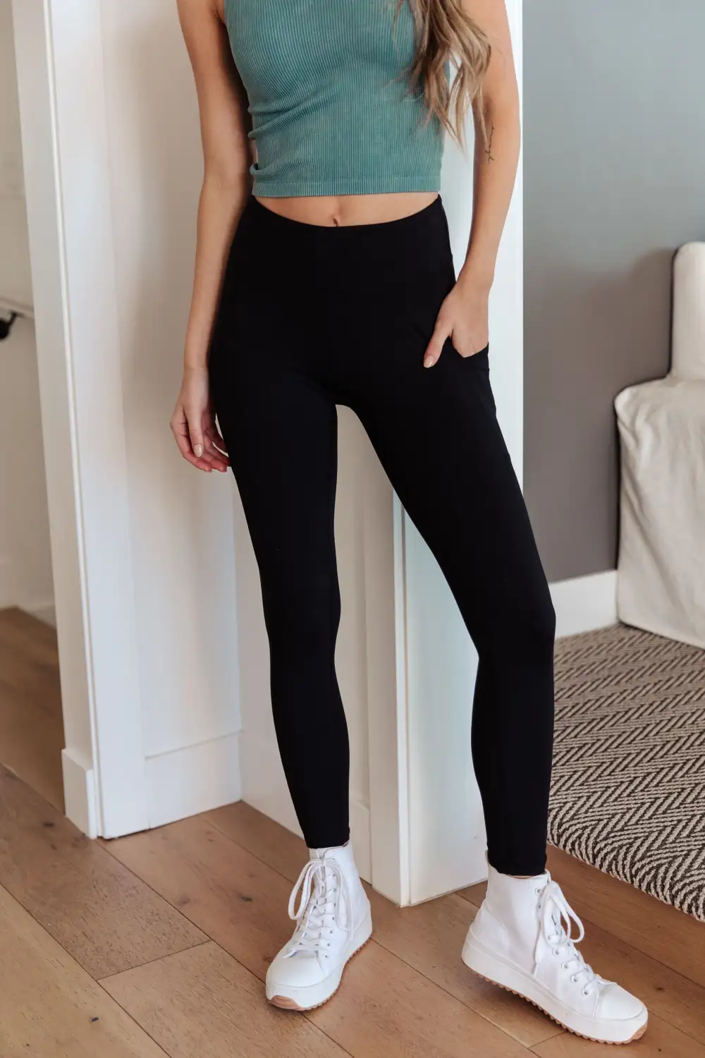 High Waist Side Pocket Leggings