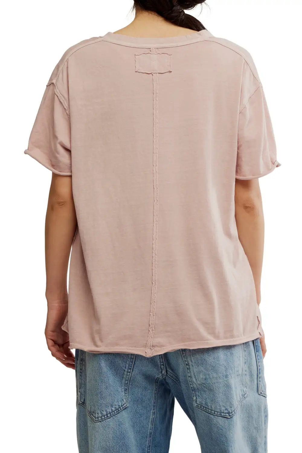 V Neck Oversized Boxy Tee