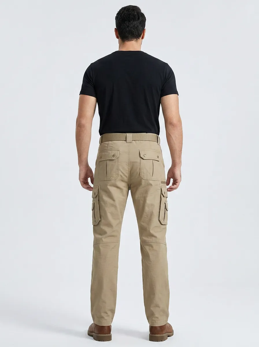 Outdoor-Ready Multi Pocket Street Look Men's Work Pants