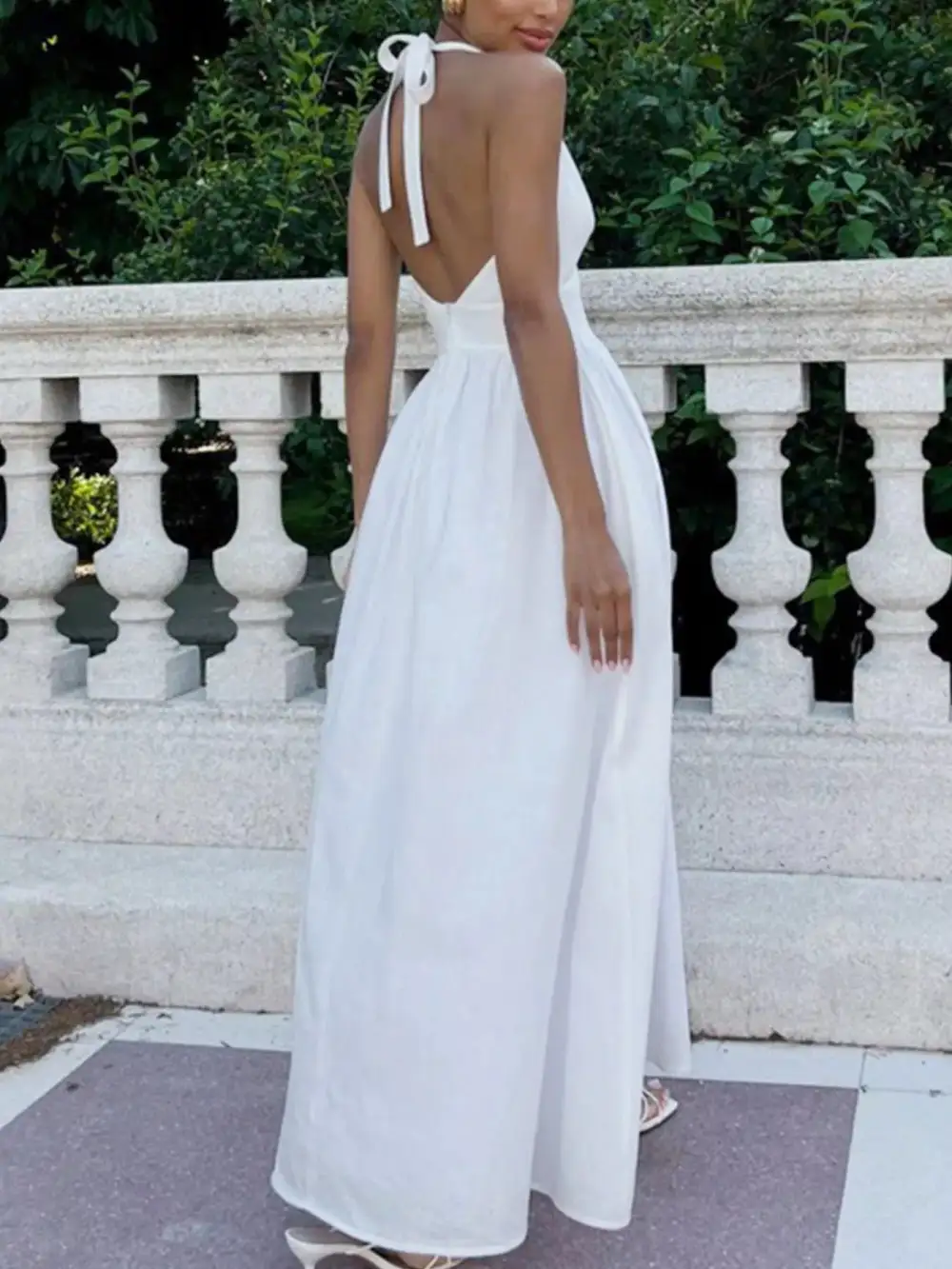 Smooth Finish Halter Maxi Dress