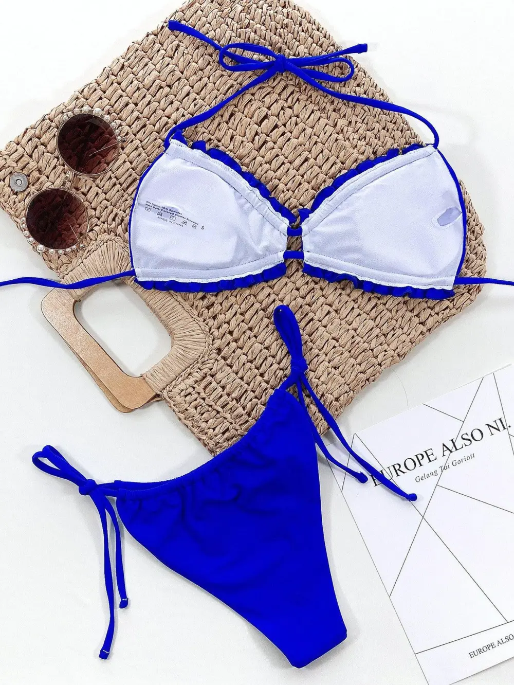 Halter Neck Bikini Leopard Swim Set