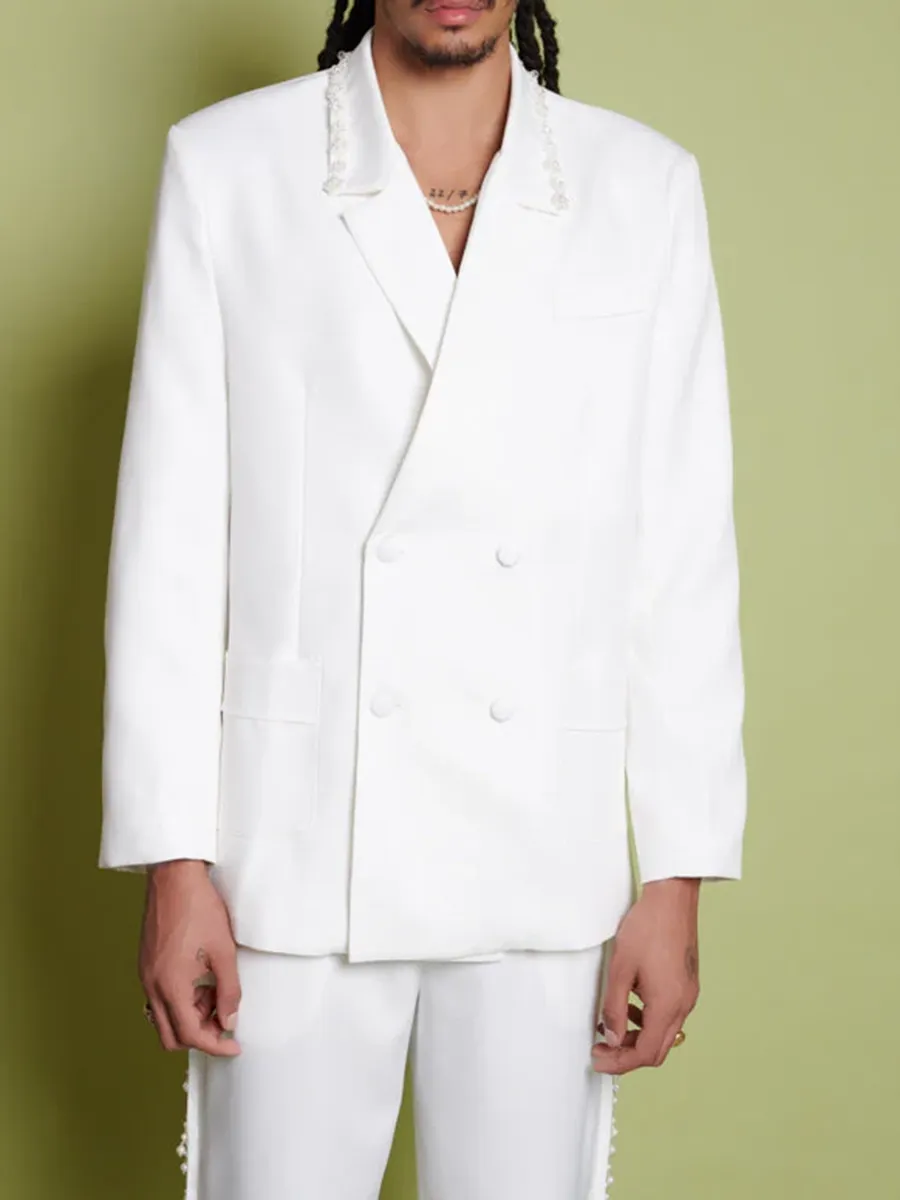 Easy Daily Outfit Pearl Blazer