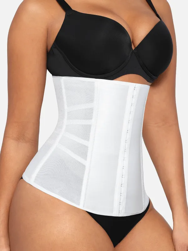 Mesh Panel Structured Waist Trainer