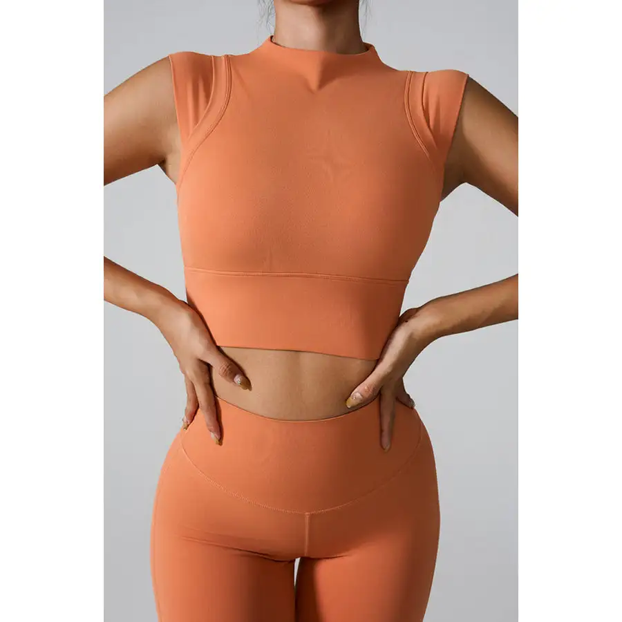 Mock Neck Active Tank