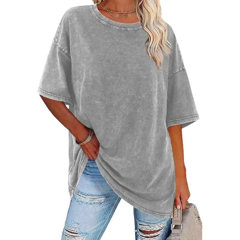 10PACK-Washed Casual T-Shirt