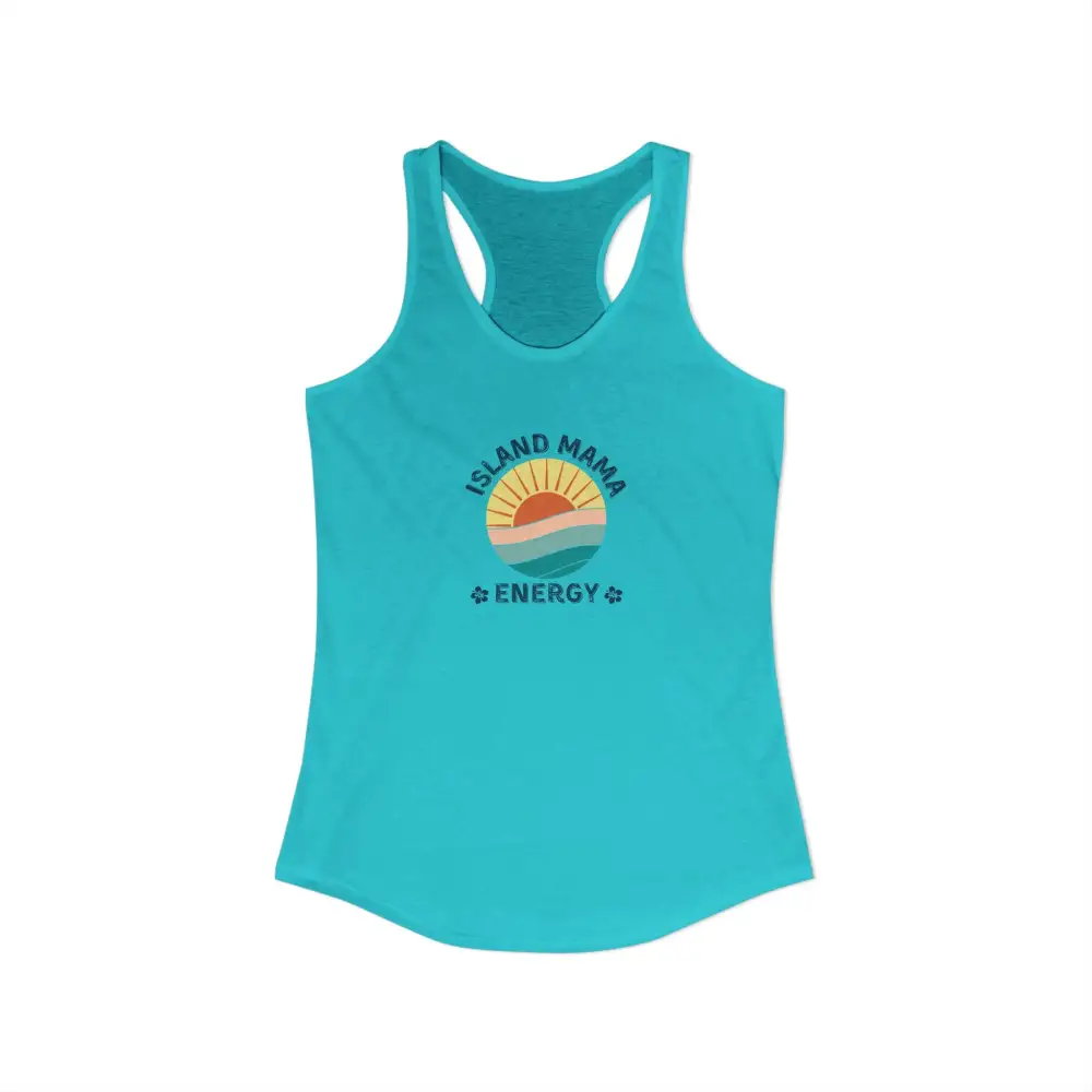 Island Mom Graphic Racerback Tank