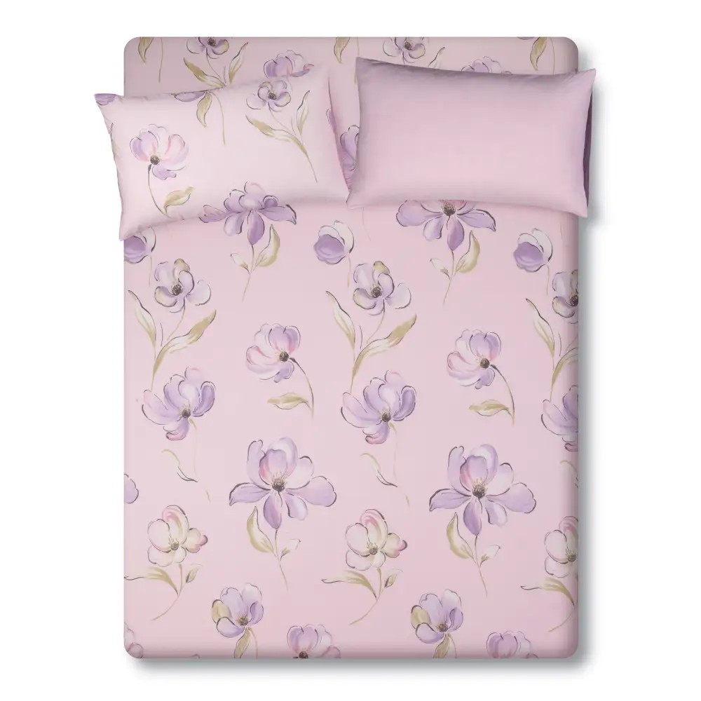 Cotton Printed Fitted Sheet Set