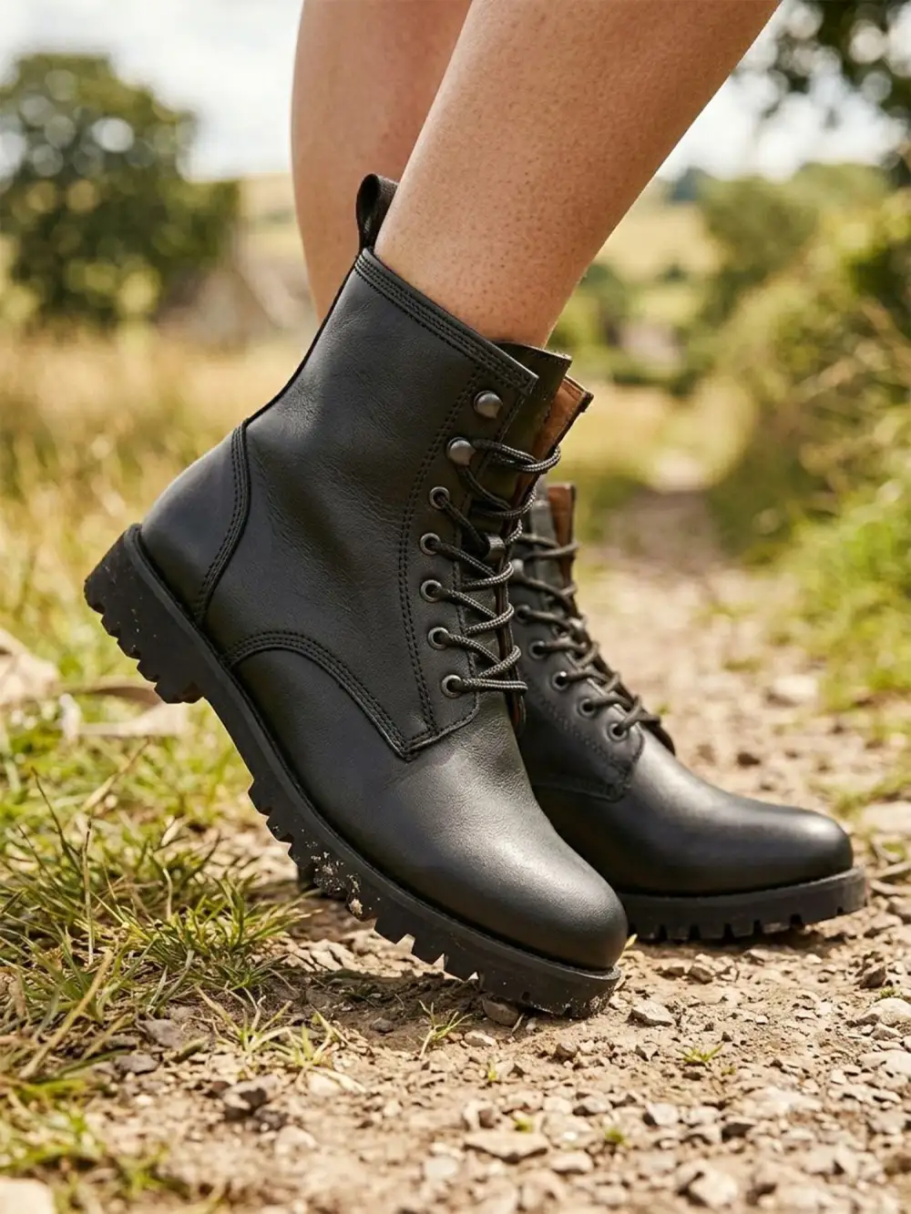 Women's Practical Water Resistant Vegan Leather Everyday Boots
