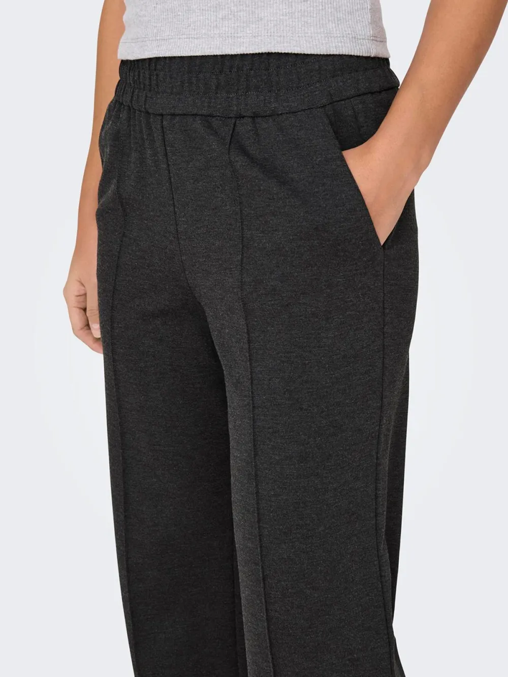 Plain Colored Casual Style Pants