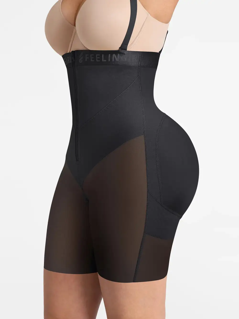 High Waist V Neck Shaping Shorts