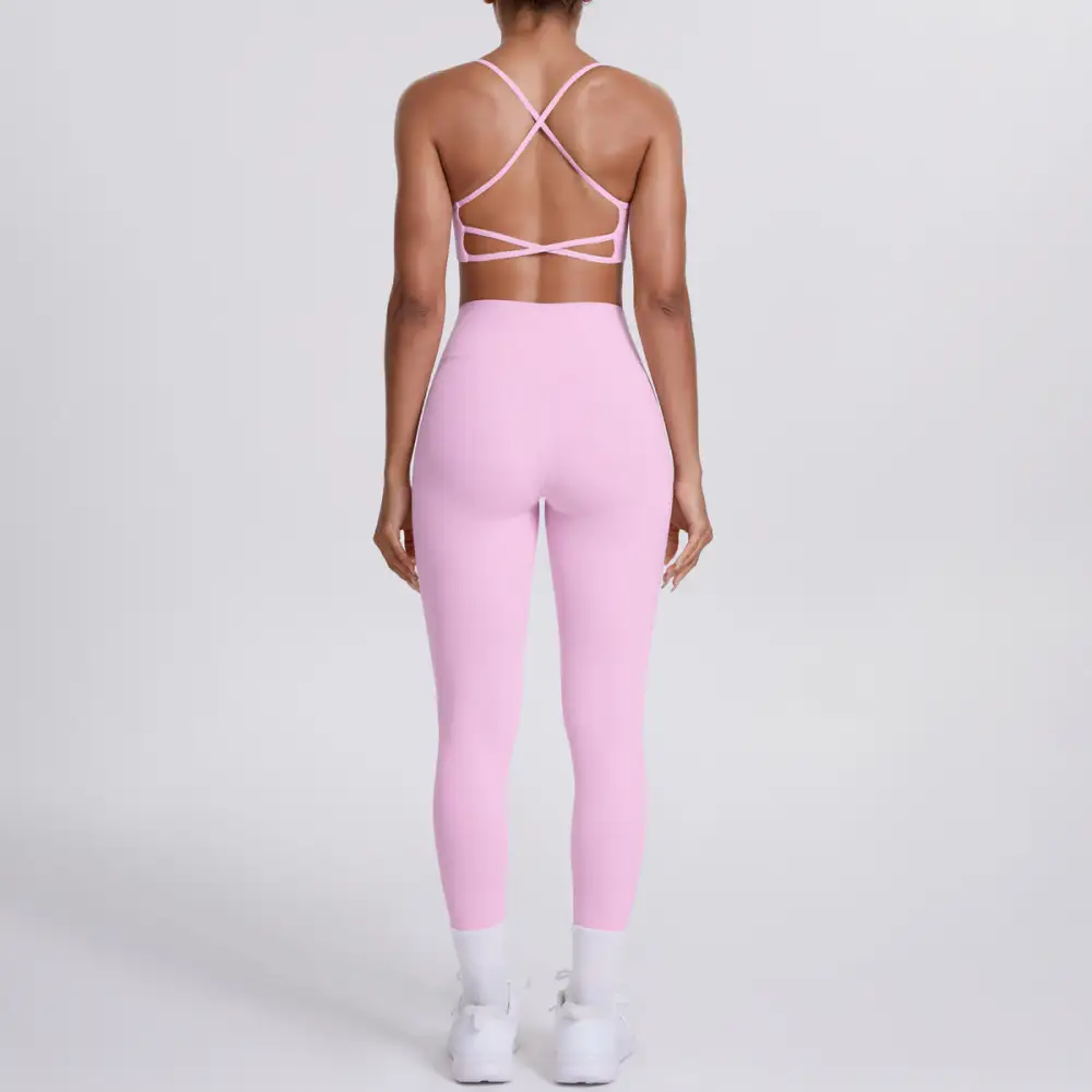 Quick-Dry Backless Two-Piece Activewear Active Set
