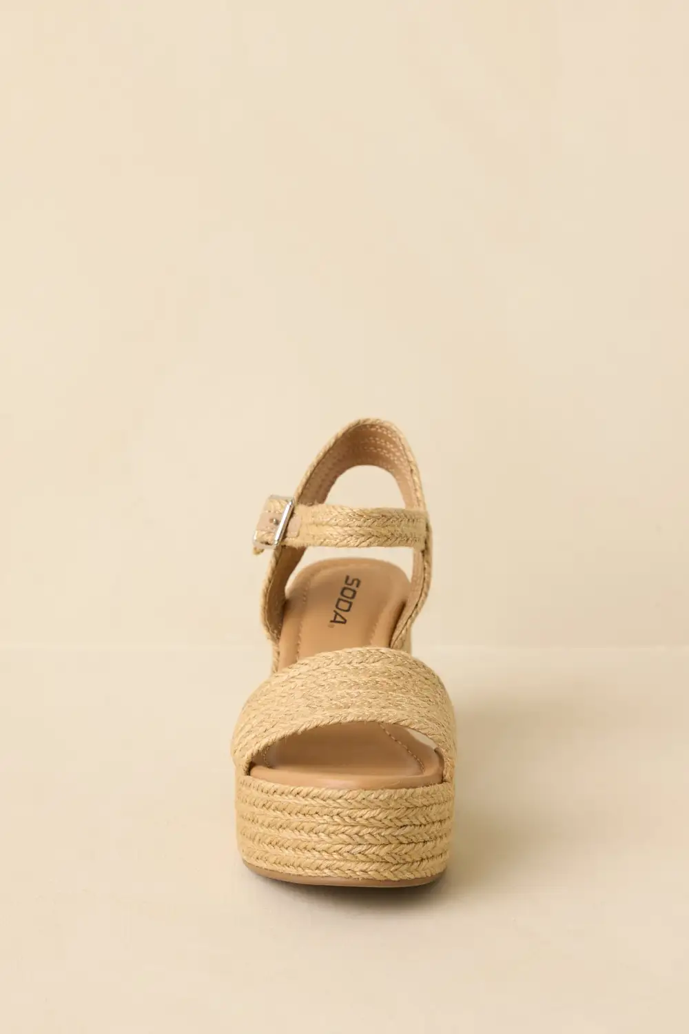 Raffia Platform Heels