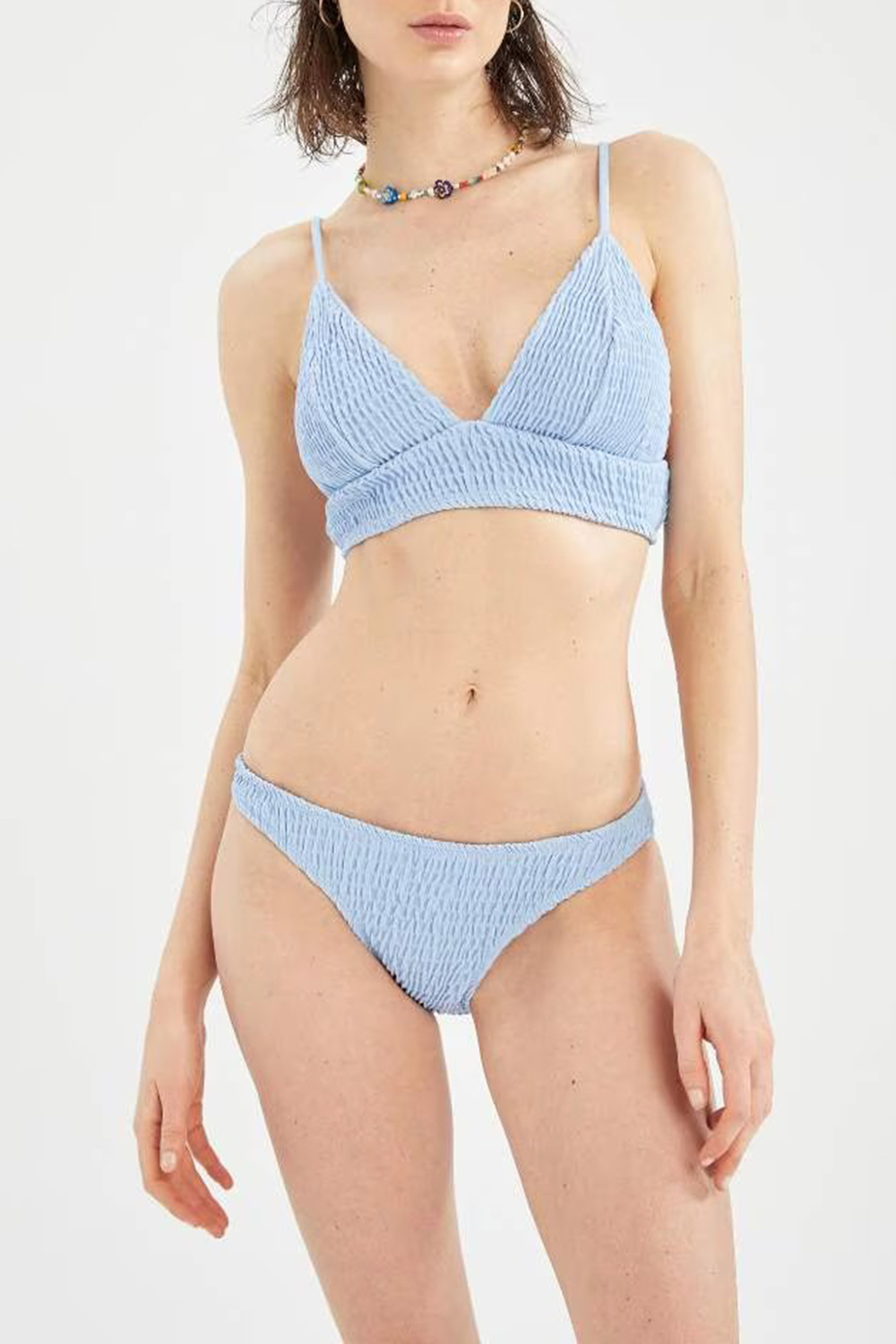 Ruffled Tankini Swim Ensemble